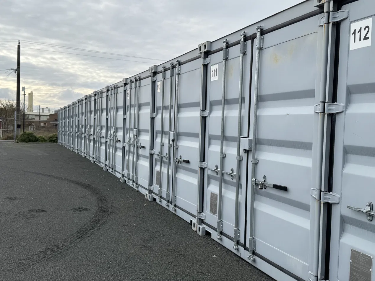 Storage container units at the Delacombe facility